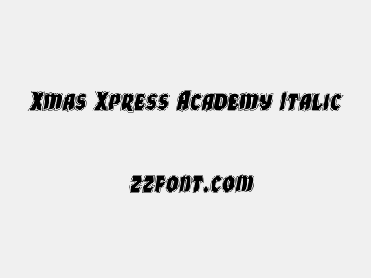 Xmas Xpress Academy Italic