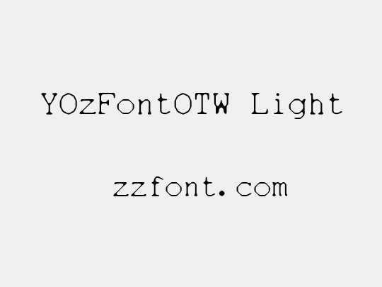 YOzFontOTW Light