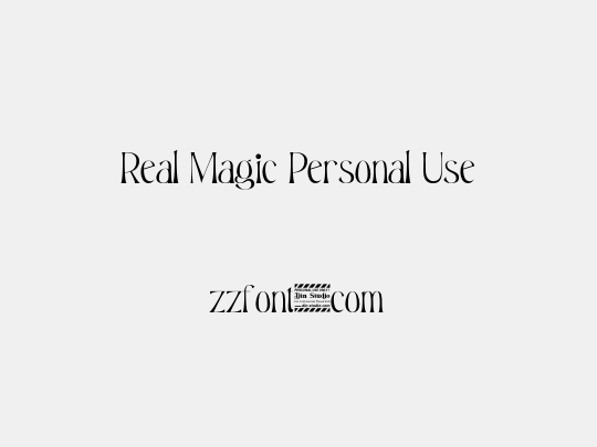 Real Magic Personal Use