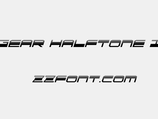 QuickGear Halftone Italic
