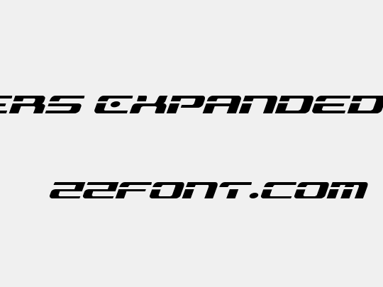 Troopers Expanded Italic