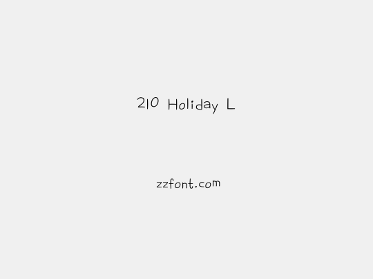 210 Holiday L