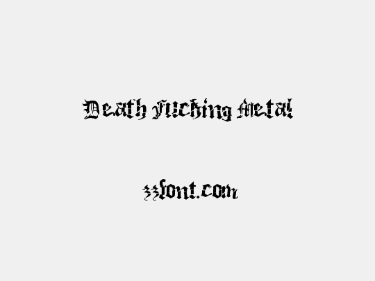 Death Fucking Metal