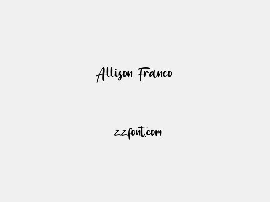 Allison Franco