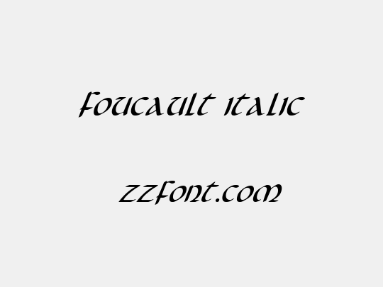Foucault Italic