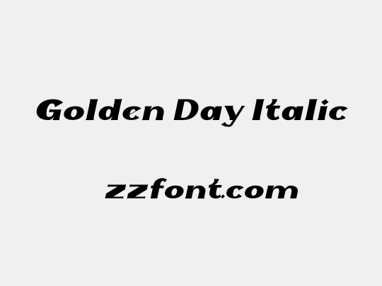 Golden Day Italic