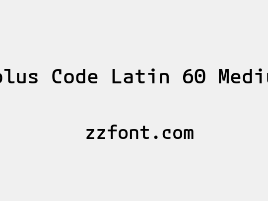 Mplus Code Latin 60 Medium