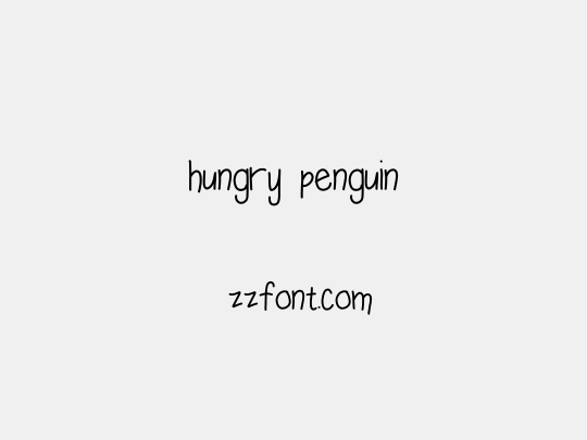 hungry penguin