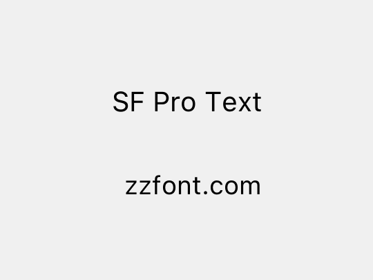 SF Pro Text