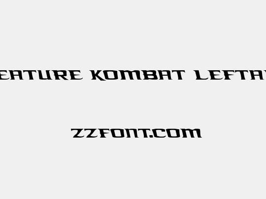 Kreature Kombat Leftalic