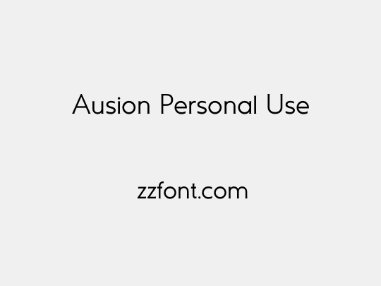 Ausion Personal Use