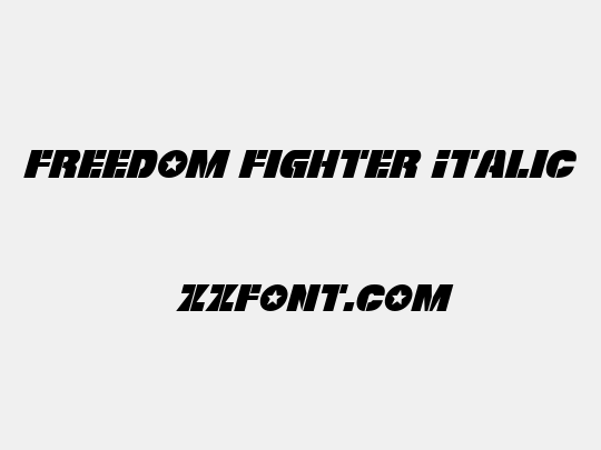 Freedom Fighter Italic