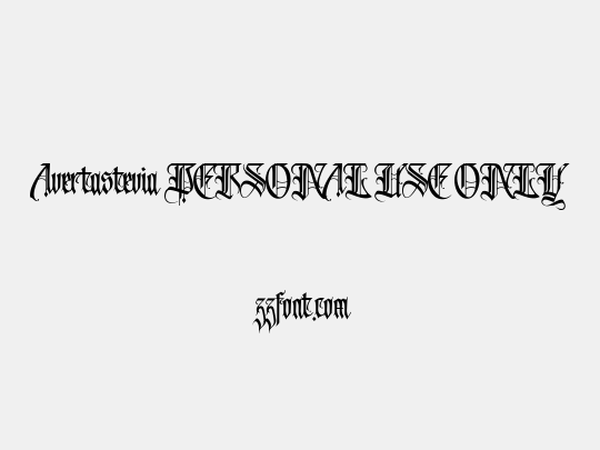 Avertastevia PERSONAL USE ONLY