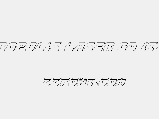 Astropolis Laser 3D Italic