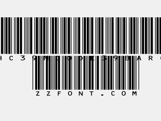 IDAHC39M Code 39 Barcode