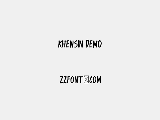 Khensin Demo