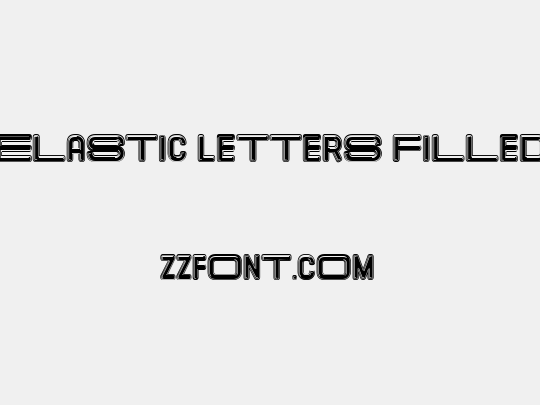 Elastic Letters Filled
