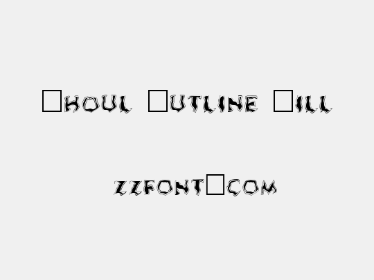 Ghoul Outline Fill