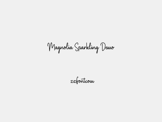 Magnolia Sparkling Demo