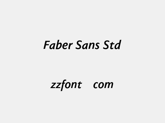 Faber Sans Std