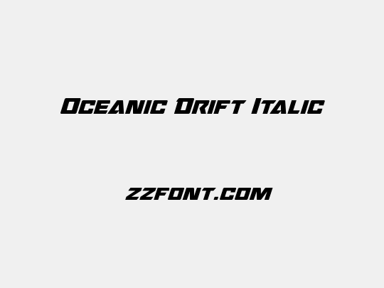 Oceanic Drift Italic