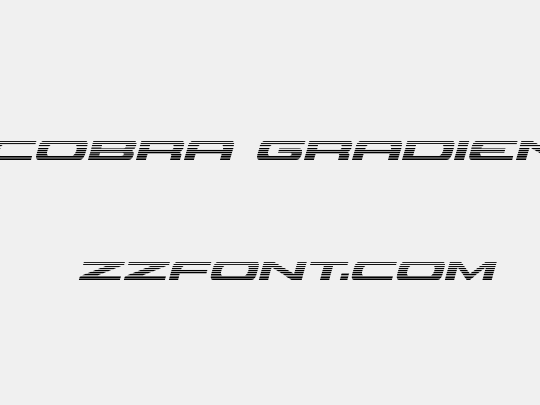 Classic Cobra Gradient Italic