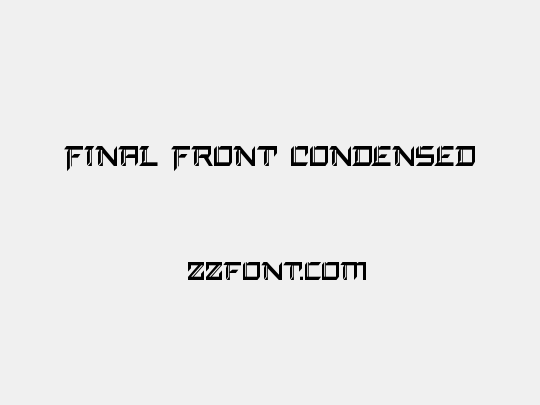Final Front Condensed