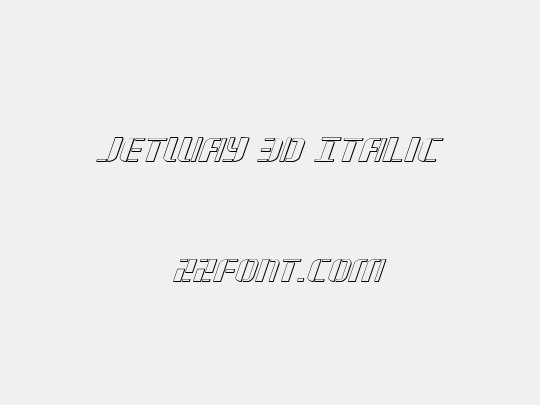 Jetway 3D Italic