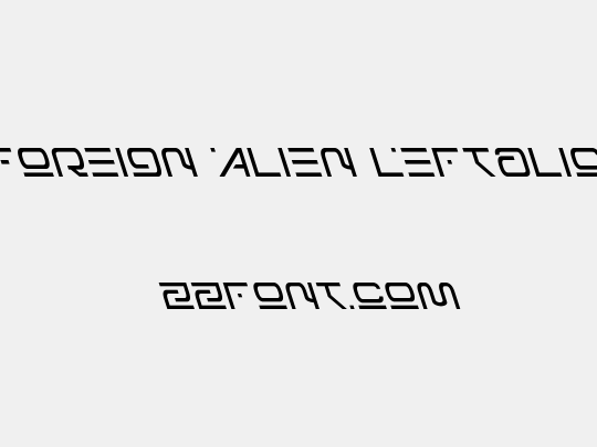 Foreign Alien Leftalic