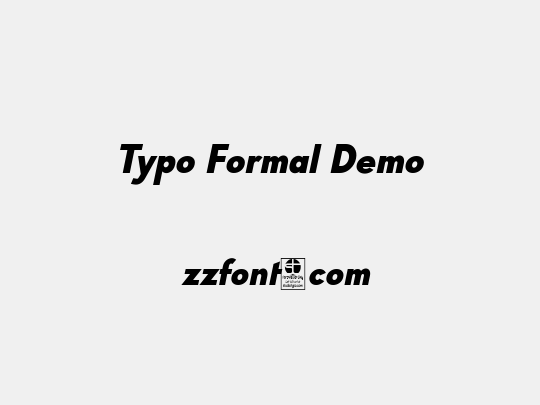 Typo Formal Demo