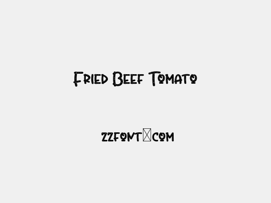 Fried Beef Tomato