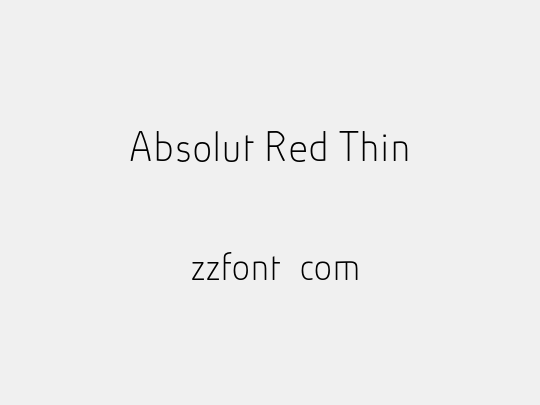 Absolut Red Thin