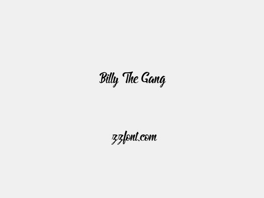 Billy The Gang