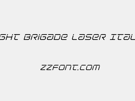 Light Brigade Laser Italic