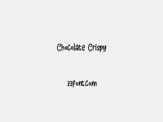 Chocolate Crispy