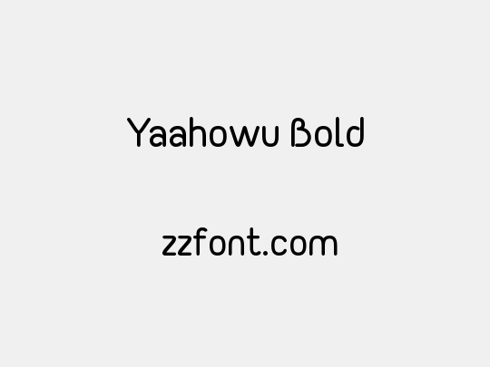 Yaahowu Bold
