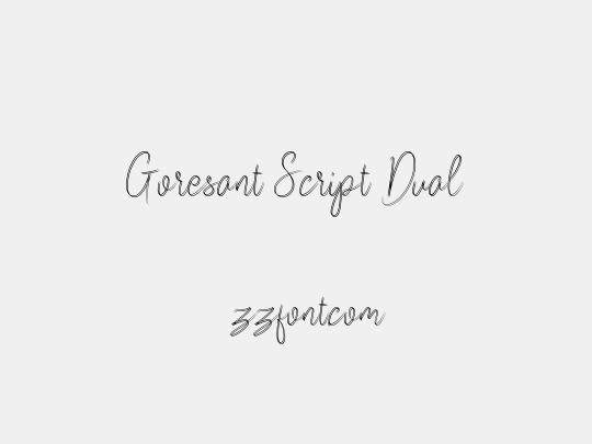 Goresant Script Dual