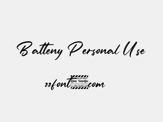 Batteny Personal Use