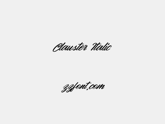 Clauster Italic