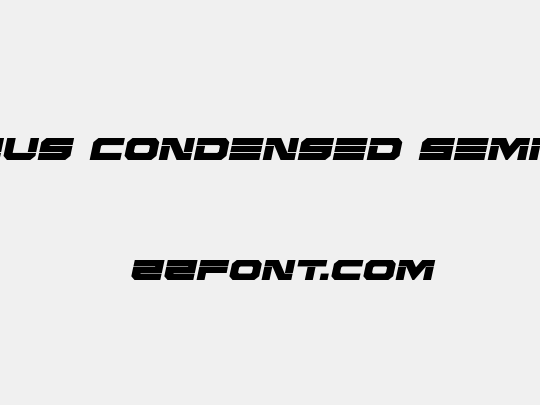 Eridanus Condensed Semi-Italic