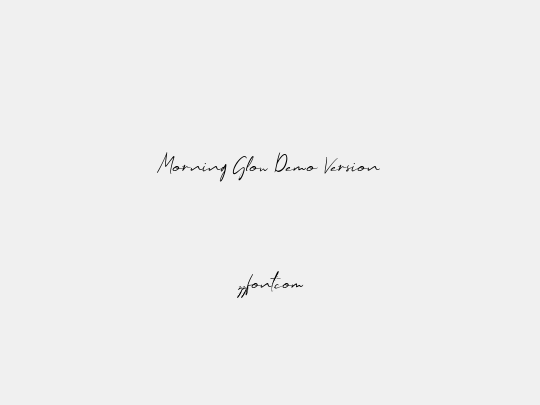 Morning Glow Demo Version