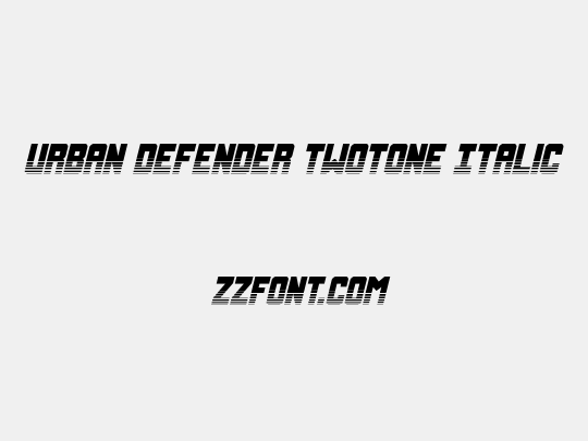 Urban Defender TwoTone Italic