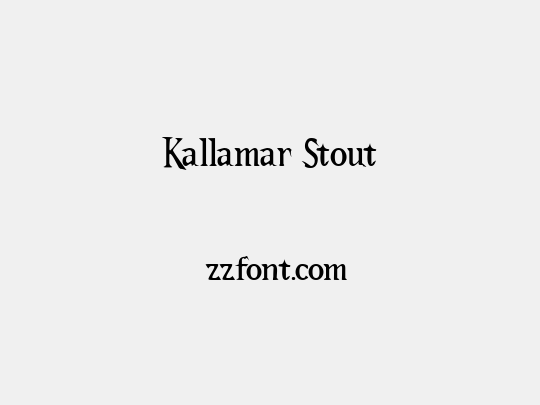 Kallamar Stout