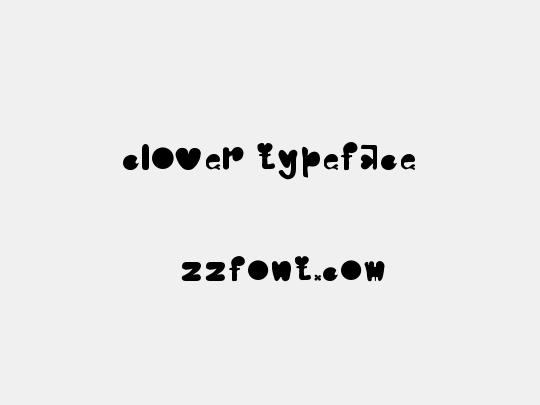 clover typeface