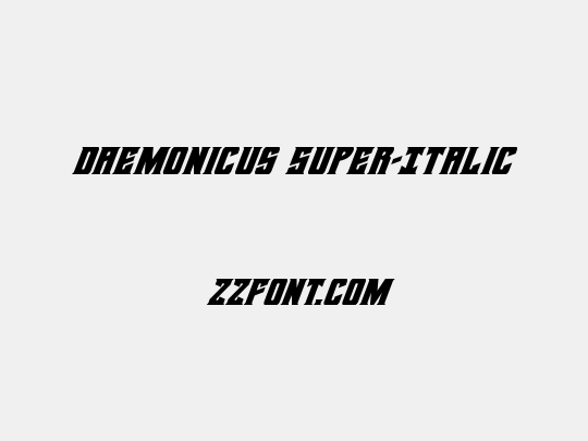 Daemonicus Super-Italic