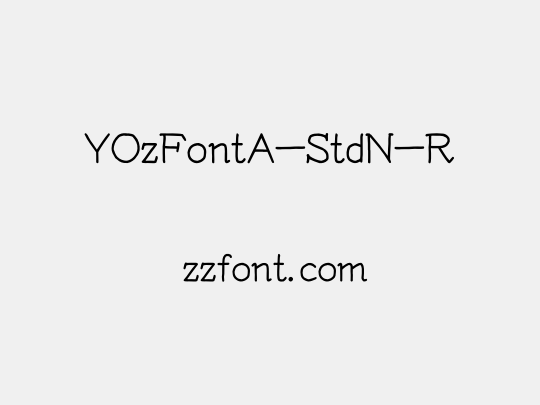 YOzFontA-StdN-R