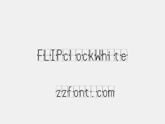 FLIPclockWhite