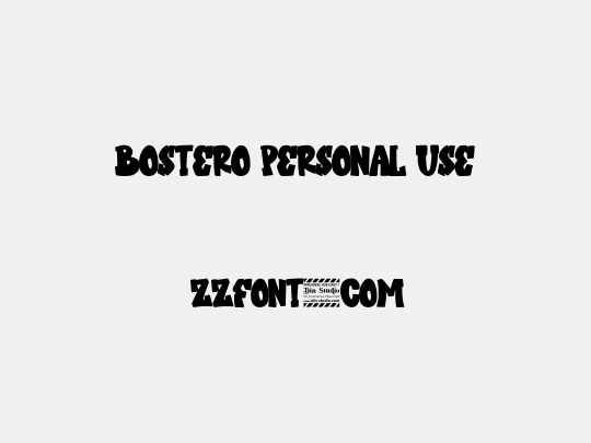 Bostero Personal Use