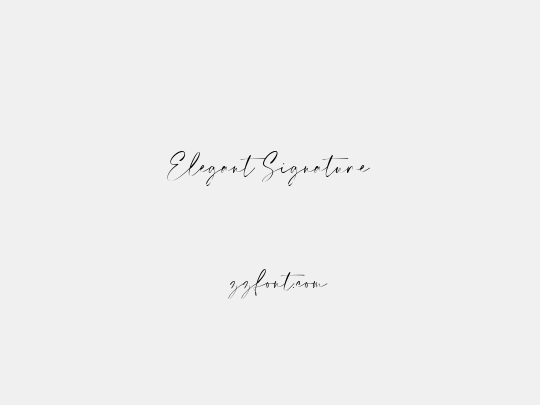 Elegant Signature