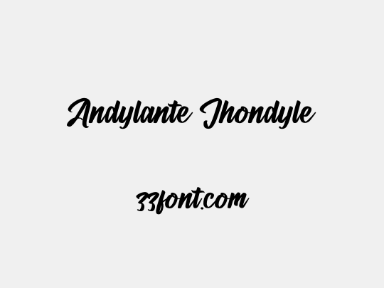 Andylante Jhondyle